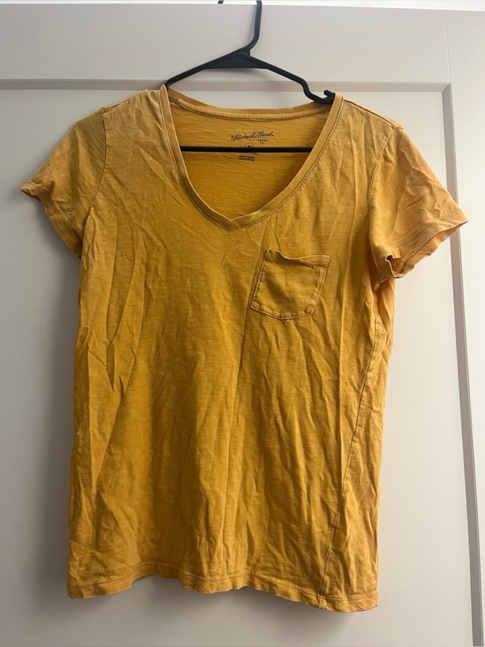 Universal Thread dark yellow tee shirt with front pocket